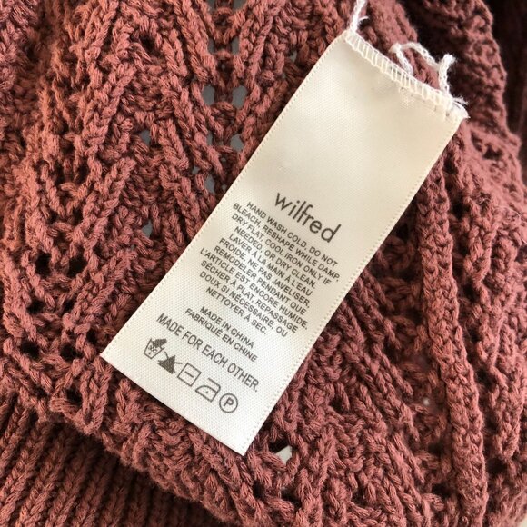 WILFRED By Aritzia Reverence Cardigan in Mocha Size Small - Picture 9 of 10